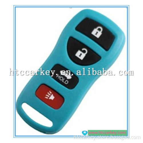 Top best quality car key shell for Nissan 4 Button Remote Case Green Color